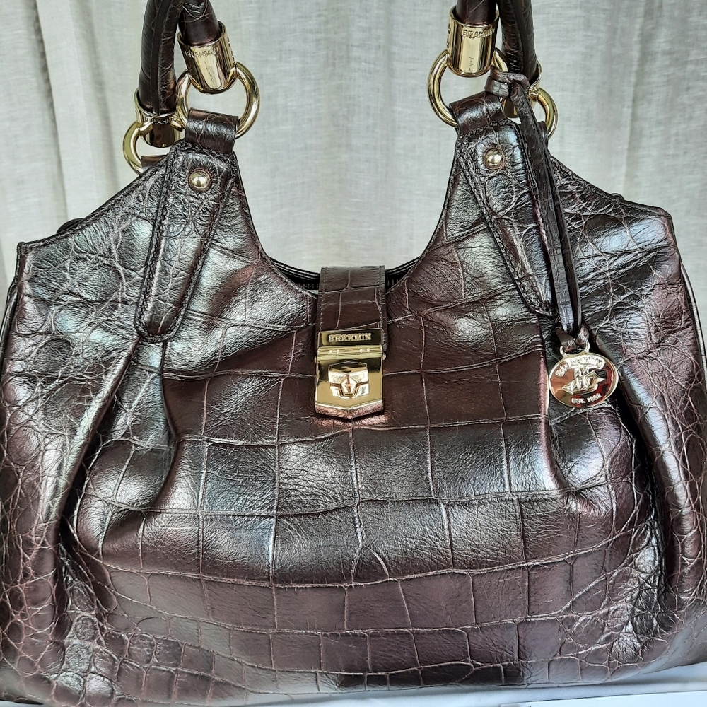 Brahmin Elisa Petrol Versilia EUC